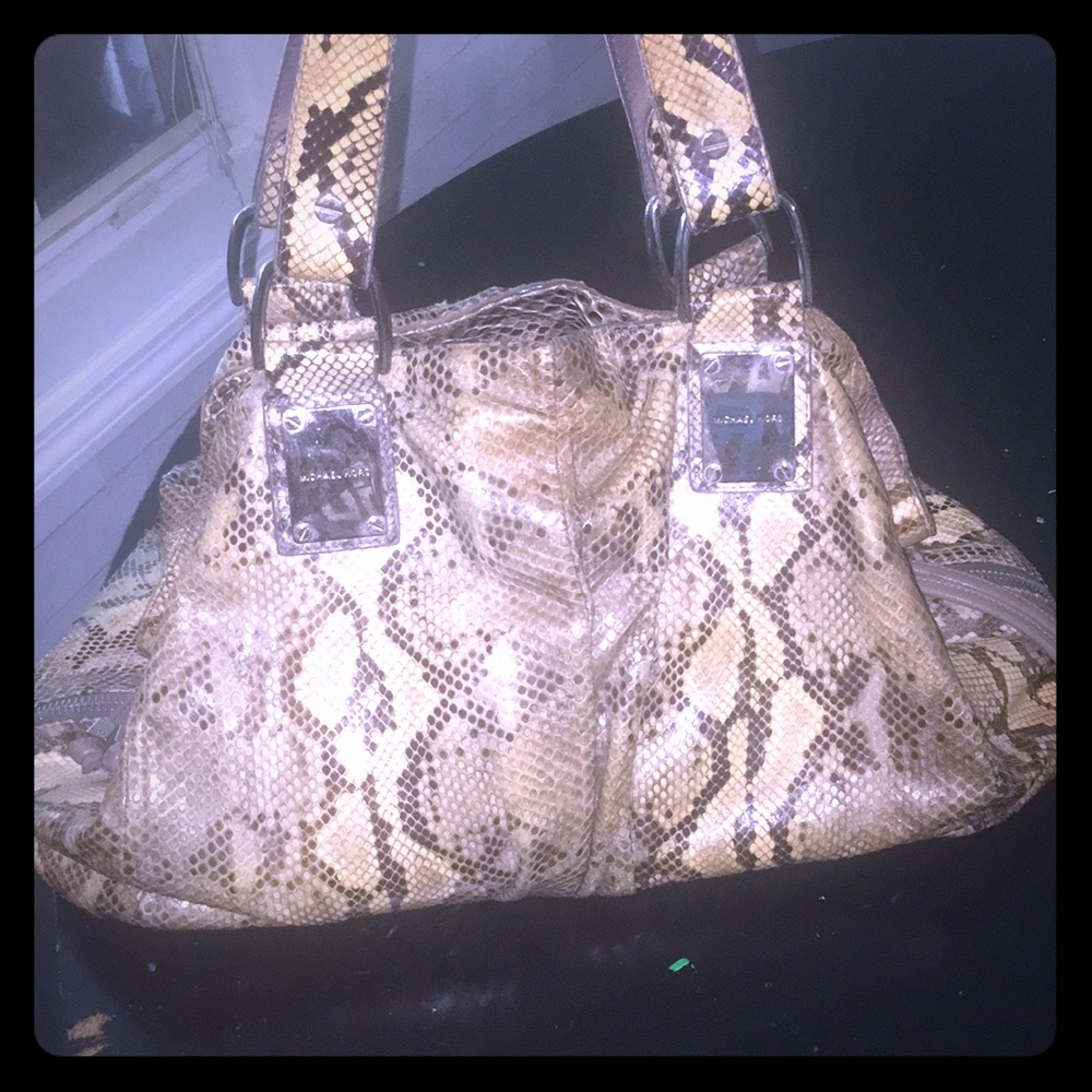 Michael Kors Python Rehearsal Bag